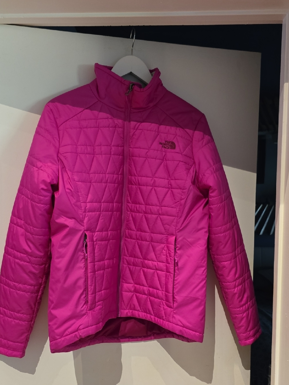 The North Face Hot Pink Quilted Insulated Jacket